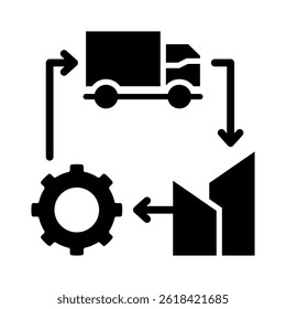 Supplychain Icon Element For Design