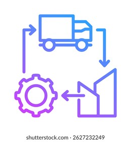 Supplychain Icon Element For Design