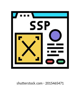 supply-side platform color icon vector. supply-side platform sign. isolated symbol illustration