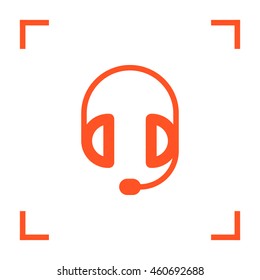 Support accessories set of isolated minimal flat linear icons. Headphones line vector icons for websites and mobile minimalistic flat design.