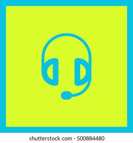 Support accessories set of isolated minimal flat linear icons. Headphones line vector icons for websites and mobile minimalistic flat design.