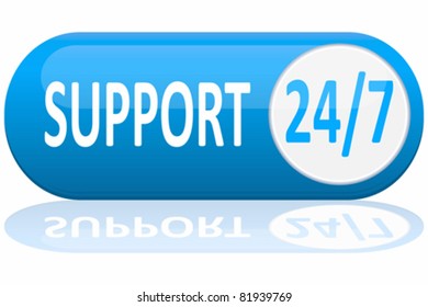 support banner isolated on white