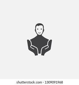 support base icon. Simple sign illustration. support symbol design. Can be used for web, print and mobile