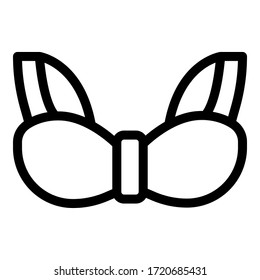 Support bra icon. Outline support bra vector icon for web design isolated on white background