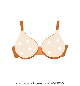 support bra modern cartoon. wireless lace, pushup strapless, underwire plunge support bra modern sign. isolated symbol vector illustration