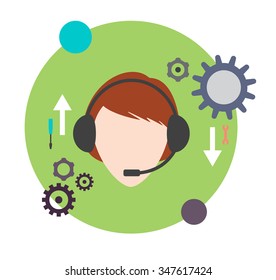 Support Business concept vector design
