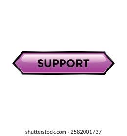 support button website vector template