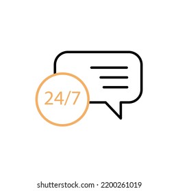 Support und Call Center-Konzeptsymbol. Einfache Elementgrafik. Design des Support- und Call Center-Konzepts - Rahmensymboldesigns.