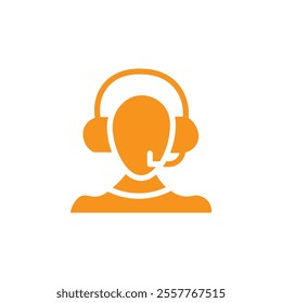 Support call service icon Outline vector for web ui