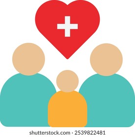 Support Care People Icon VEctor Flat Illustrator