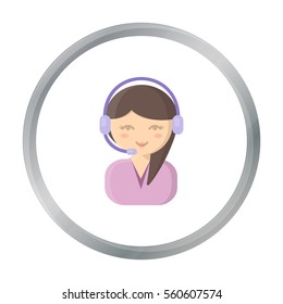 Support cartoon icon. Illustration for web and mobile design.