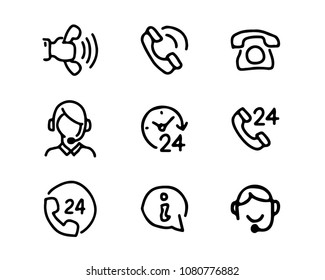 support center hand drawn icon set design illustration, hand drawn style design, designed web and app