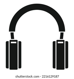 Support center headset icon simple vector. Headphone microphone. Customer service