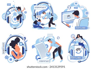 Support center vector illustration. The support center is heartbeat our online business, offering assistance seamlessly In realm technology, support center acts as guiding light