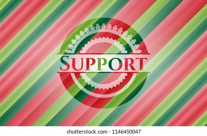 Support christmas style badge..