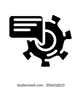 support communication glyph icon vector. support communication sign. isolated contour symbol black illustration