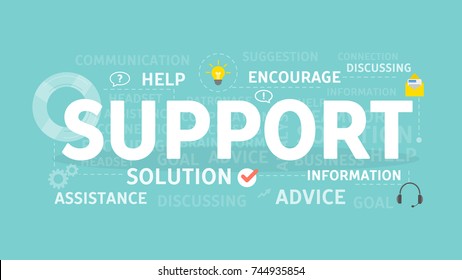Support concept illustration. Idea of advice, help and assistance.