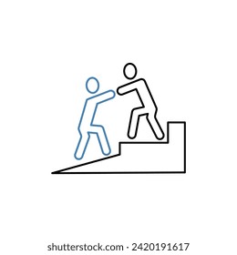 support concept line icon. Simple element illustration. support concept outline symbol design.