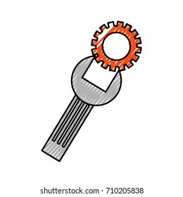 support concept repair spanner with screw