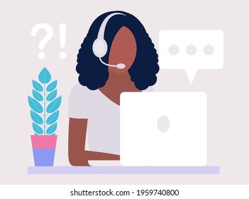 Support concept. Vector icon for website information. Colorful flat illustration
