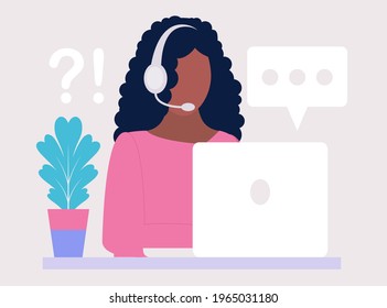 Support concept. Vector icon for website information. Colorful flat illustration
