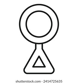 Support couple bisexual icon outline vector. Dna pride. Hetero portrait