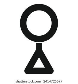 Support couple bisexual icon simple vector. Dna pride. Hetero portrait