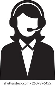 Support, customer service thin line icons set.
