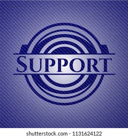 Support denim background