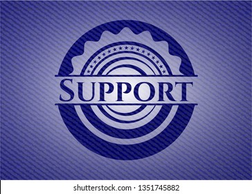 Support denim background