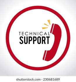 Support design over white background,vector illustration