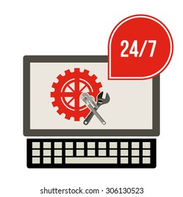 Support digital design, vector illustration eps 10