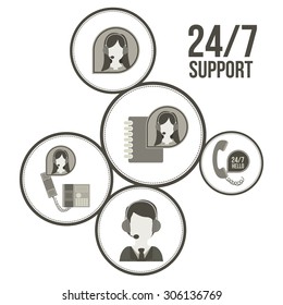 Support digital design, vector illustration eps 10