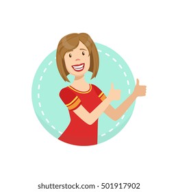 Support Emotion Body Language Illustration