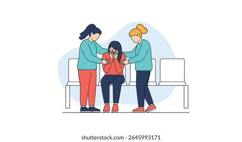Support and Empathy Helping a Colleague in Difficult Business Situation