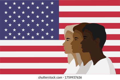 Support for equal rights of black people