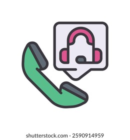 support filled color icon. vector icon for your website, mobile, presentation, and logo design.