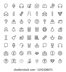 Support flat icon set. Single high quality outline symbol of info for web design or mobile app. Thin line signs for design logo, visit card, etc. Outline logo of support