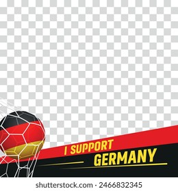 I support Germany european football championship profil picture frame banners for social media