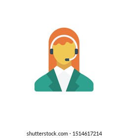 support glyph flat vector icon