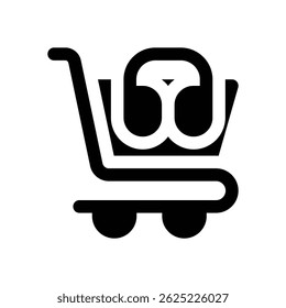 support glyph icon. Strong and solid vector icon for websites, mobile interfaces, presentations, and visual branding. High quality and easy to edit.