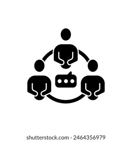 support group concept line icon. Simple element illustration. support group concept outline symbol design.