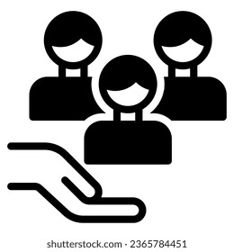 Ilustración de iconos de grupo de soporte, para uiux, infografía, etc