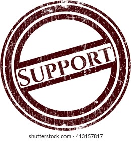 Support grunge seal