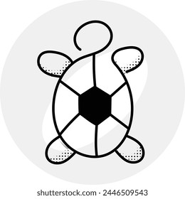  Support habitat rehabilitation efforts with the turtle icon, symbolizing initiatives to restore nesting grounds and aquatic ecosystems for turtle populations. Editable Stroke Icon.