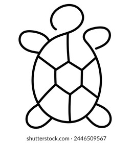  Asistencia los esfuerzos de rehabilitación del hábitat con el ícono de la tortuga, simbolizando iniciativas para restaurar áreas de anidación y ecosistemas acuáticos para las poblaciones de tortugas. Icono de trazo editable.