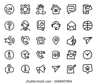 support hand drawn icon design illustration, line style icon, designed for app and web