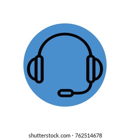 Support head phone icon