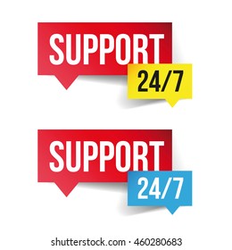 Support and help 24 hours a day and 7 days a week
