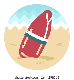Apoio, ajuda e assistência com torpedo salva-vidas boia ícone vetor. Praia. Verão. Hora do verão. Férias, eps 10